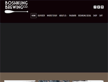 Tablet Screenshot of boshkungbrewing.com